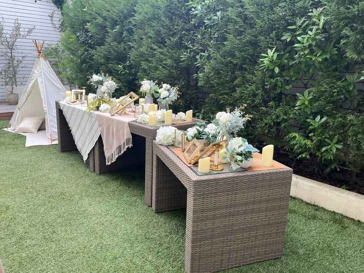 披露宴のガーデンです。