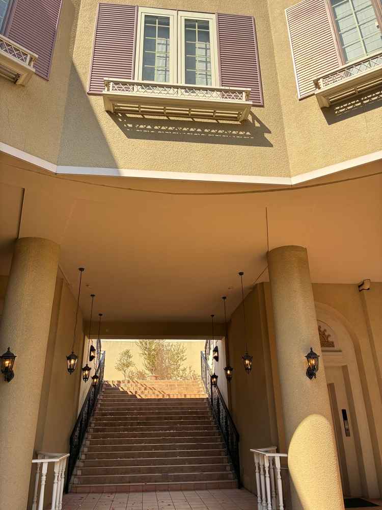 フラワーシャワーのところ(シャボン玉も可)