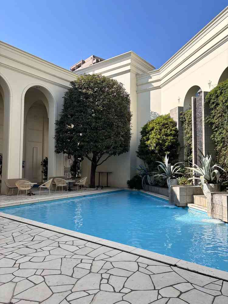 プールガーデンが披露宴会場からも見えてよかったです。