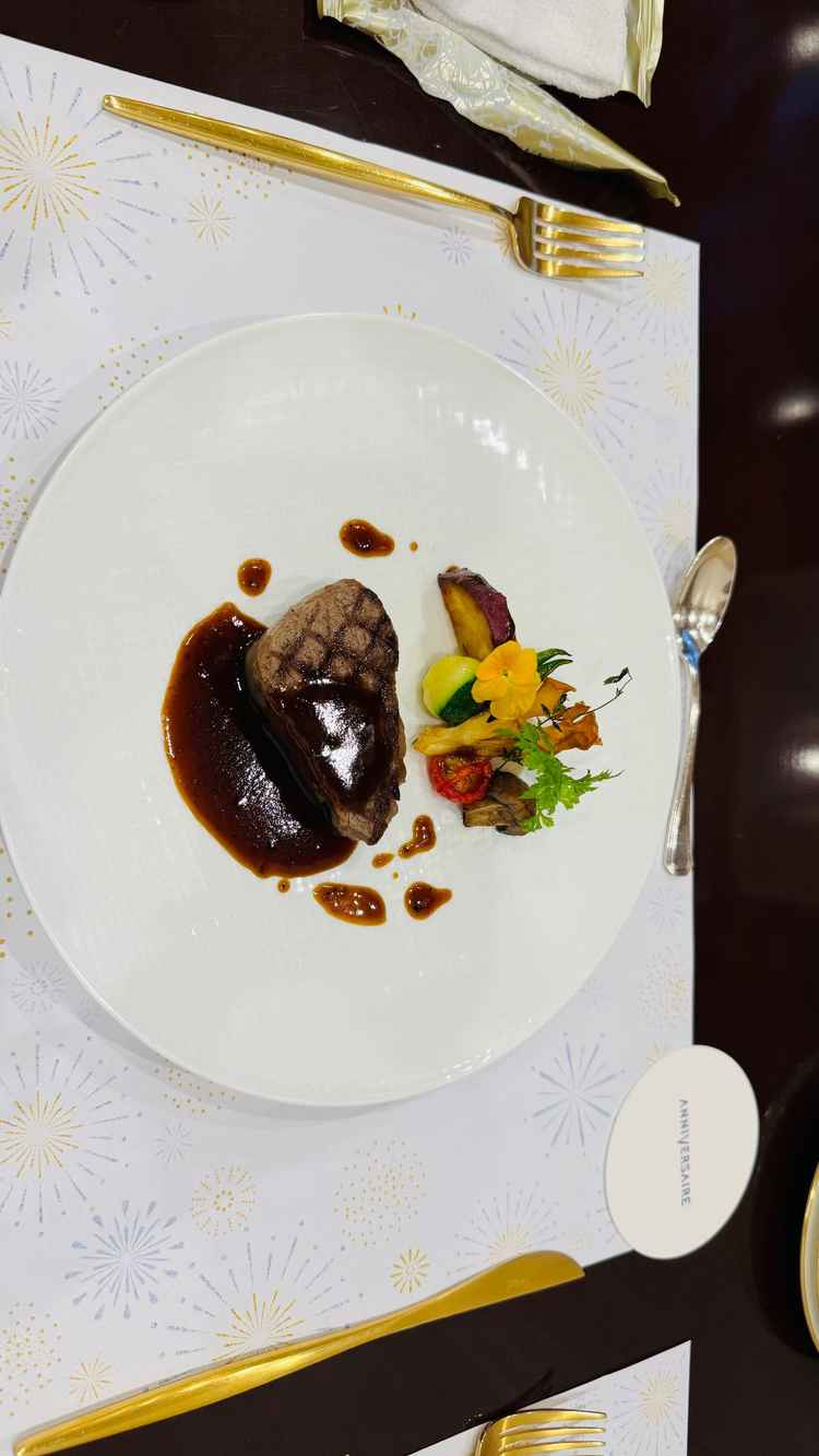 試食のお肉