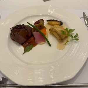 試食会のメイン料理。アレルギーを伝えたところ対応して下さりました。