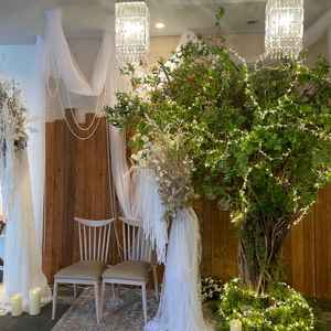 ウェルカムスペースが入口すぐにあり、装飾も素敵でした！