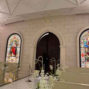 チャペルの後ろ側から絵になります。入退場も雰囲気が良いです。