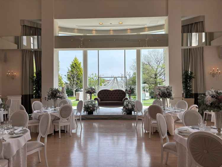 披露宴会場です