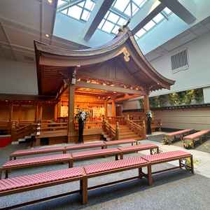 見積もりに和装での前撮りも入れていただきました。素敵な神殿のため、ここでの前撮りに憧れがあります。