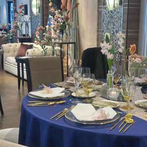 テーブルコーディネートによって全く違う雰囲気にできるそうです