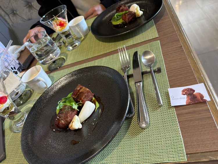 メインのプレートはステーキでした。とても柔らかく、老若男女楽しめると思います！