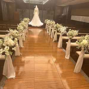 チャペルの雰囲気がよく、午前式になれば陽の光がよく入るそうで、とてもよかったです。