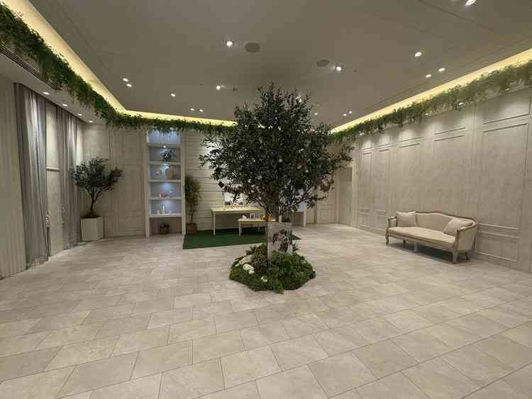 披露宴会場前のウェルカムスペース