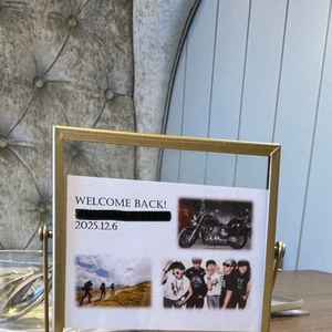 好きなアーティストや趣味などの話になった時に用意していただいたウェルカムボード