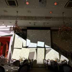 披露宴会場で見たプロジェクションマッピング