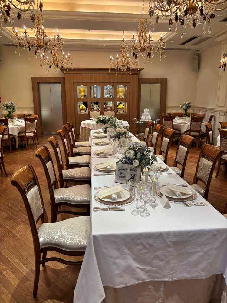 披露宴会場は可愛くて素敵でした。