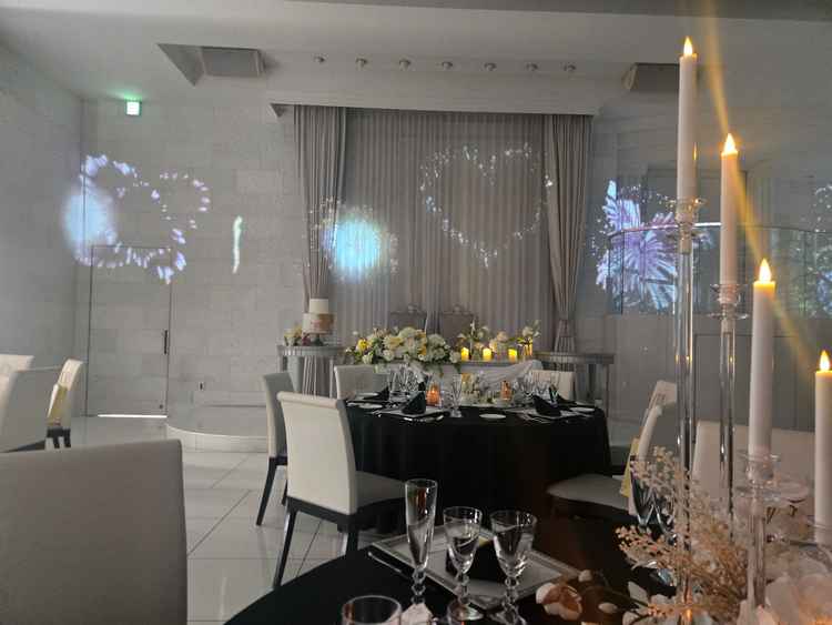 披露宴会場プロジェクションマッピング