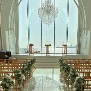 チャペル、目の前が海でとてもきれいだった