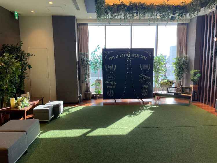 ゲストがくつろげる室内ガーデン