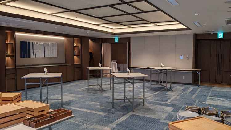 見学した披露宴会場。