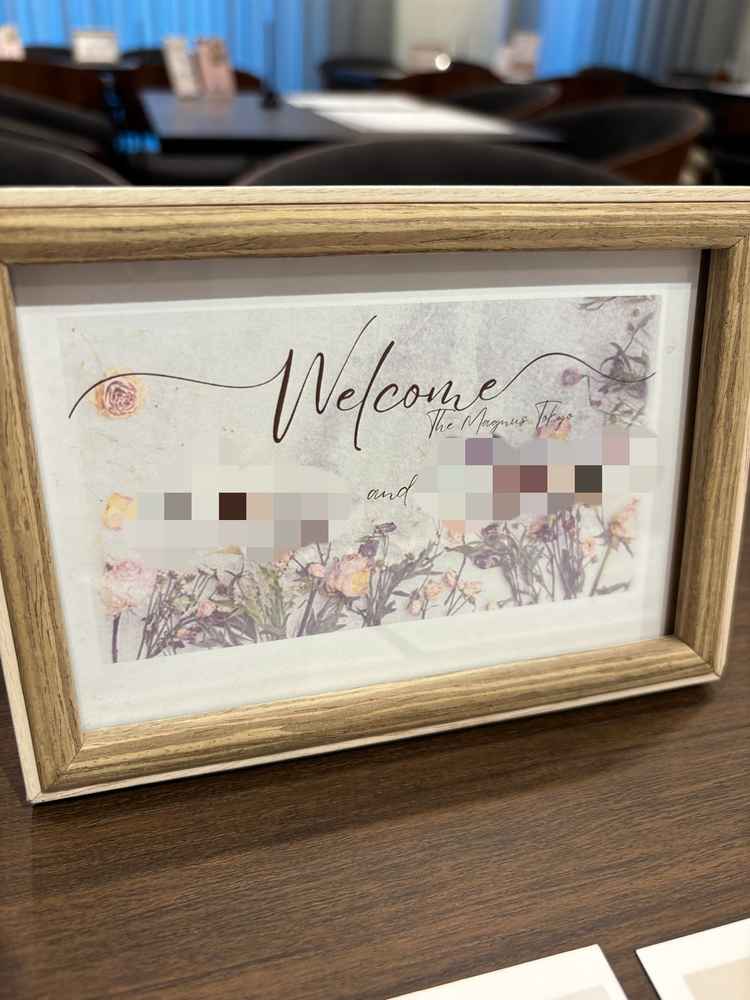 ご相談用スペースに案内いただいた際に、今日のフェア参加の私たちのためのメッセージがあり感動しました。