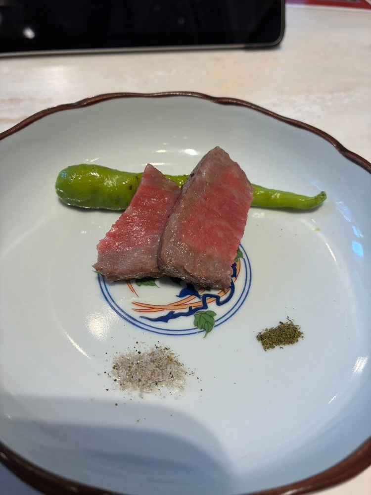 二品目の試食近江牛