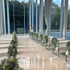 一番気になっていたチャペル。実際に見ると開放感がすごいのと、綺麗なブルーが入るのが圧倒されました！