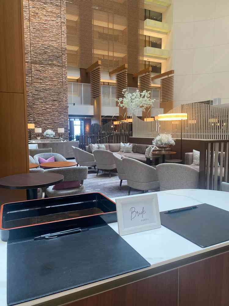 式が始まるまで、ゲストは一般のお客様とは別フロアで待機できる