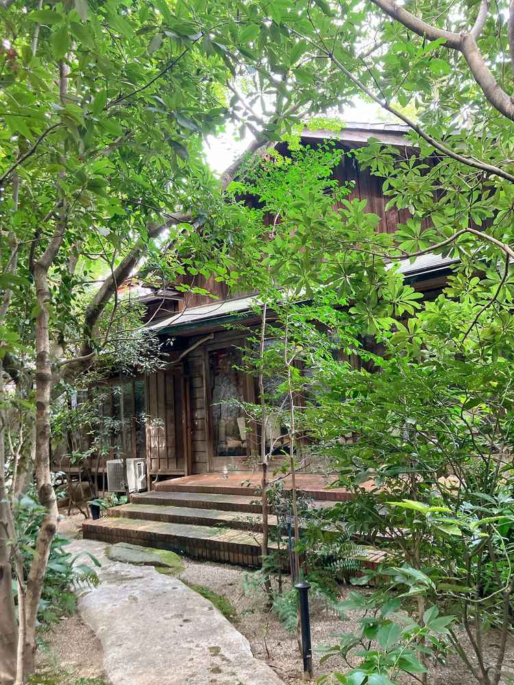 自然の緑が非常にきれいなお庭。