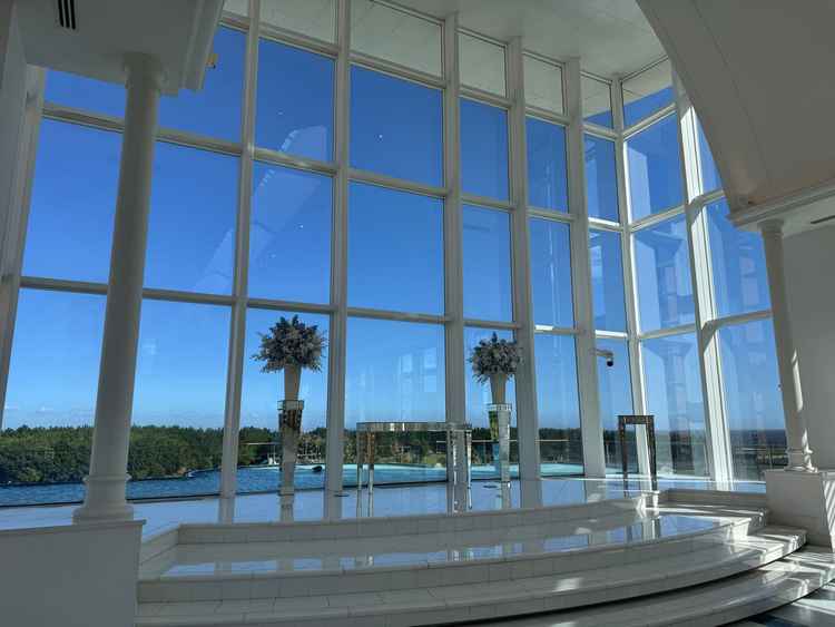 参列1列目からの景色