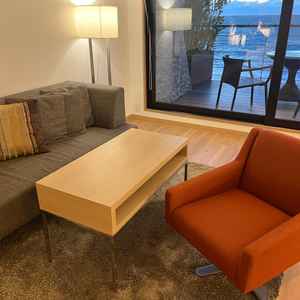 宿泊できるスイートルームの一部分です。テラスがとても素敵でした。