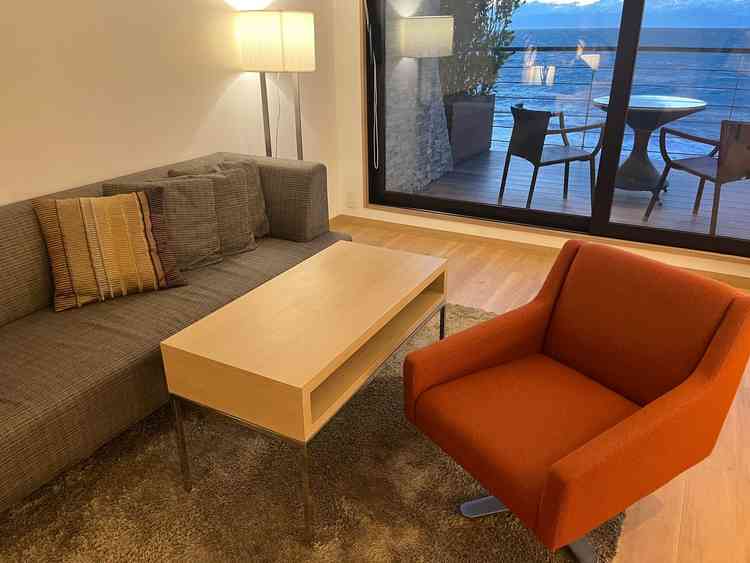 宿泊できるスイートルームの一部分です。テラスがとても素敵でした。