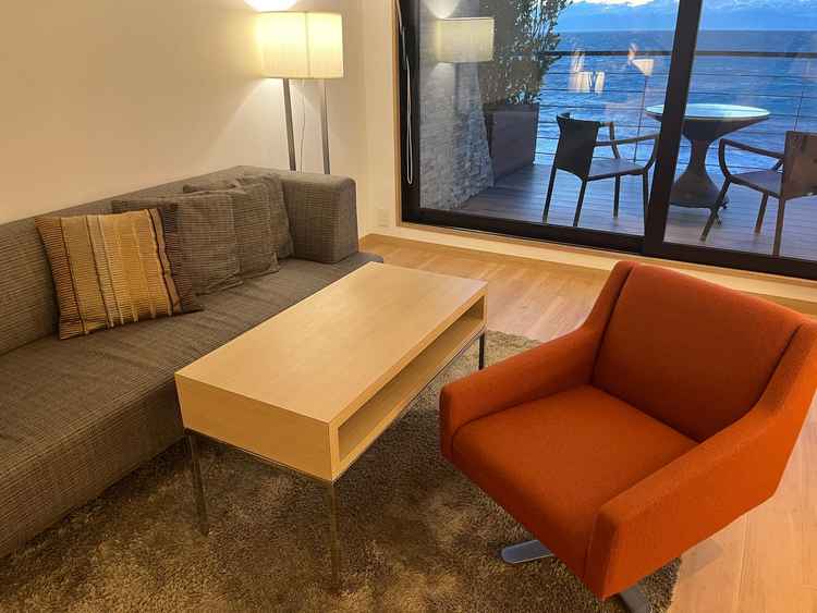 宿泊できるスイートルームの一部分です。テラスがとても素敵でした。