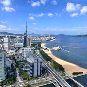 34階の挙式場から見える景色！素晴らしかった！