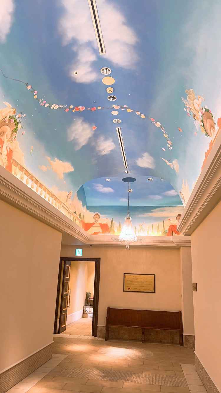 チャペルに向かう道中の写真です