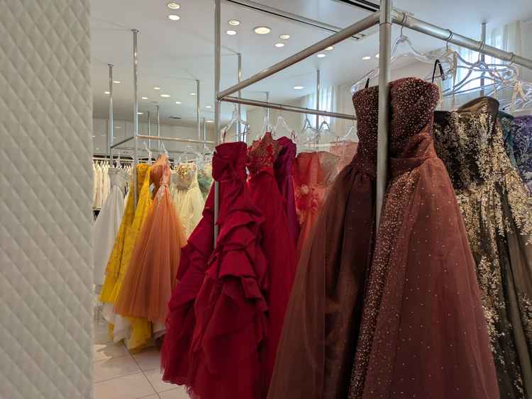 会場内に設置された衣装部屋