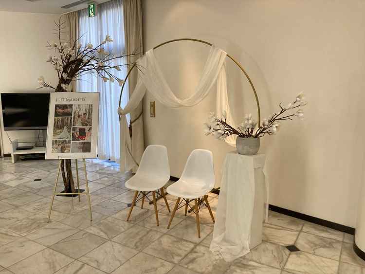 披露宴の待合場所です