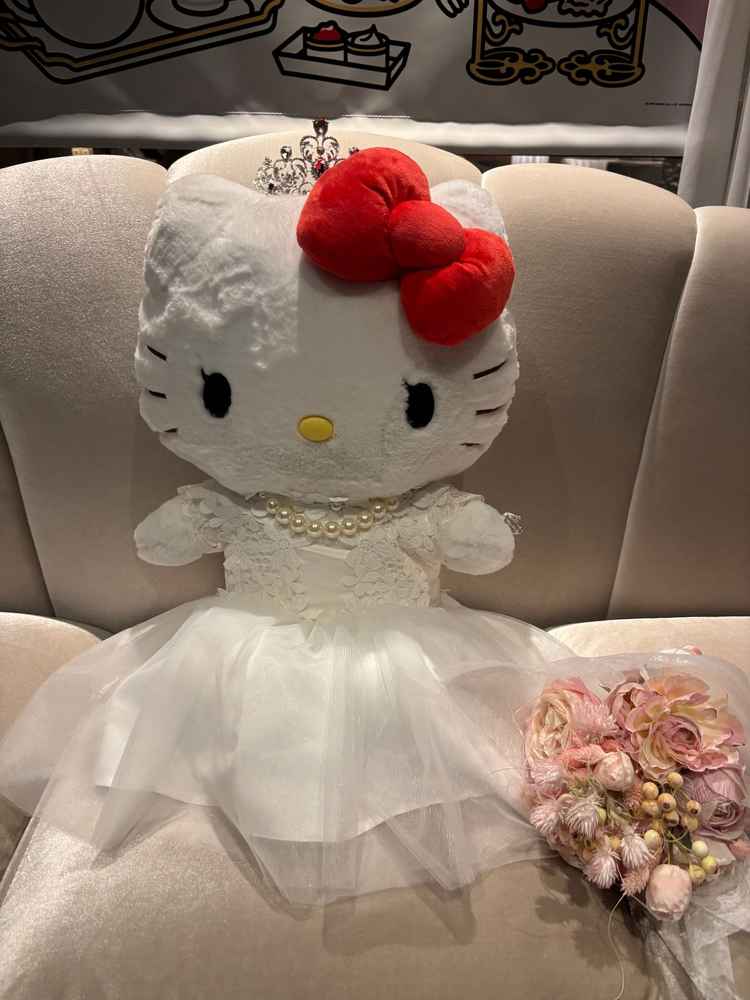 サンリオとのコラボしているカフェがありました。キティちゃんが好きな方はオススメです。