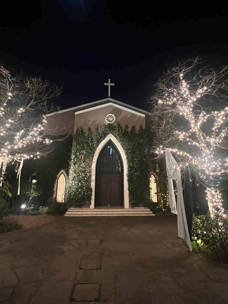 日没後はライトアップが綺麗でした