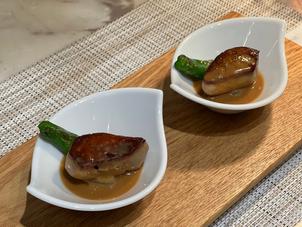 試食させていただいたフォアグラは、ソースに白味噌を使っていて、世代問わず喜んでもらえると感じた。