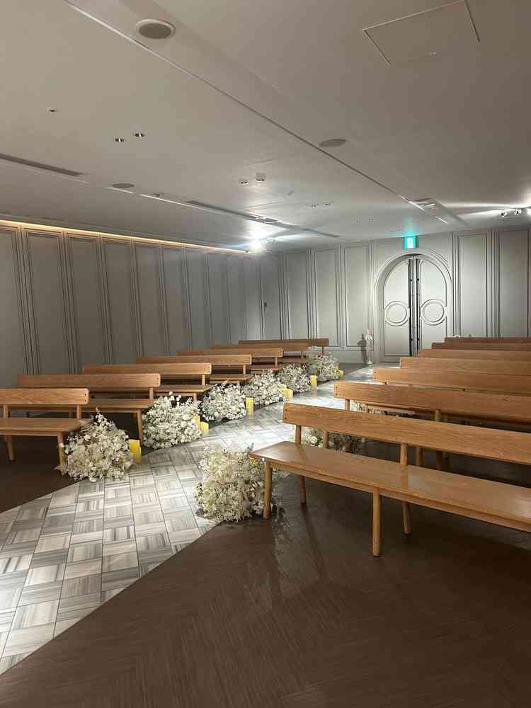 チャペルでの光の演出が素敵でした