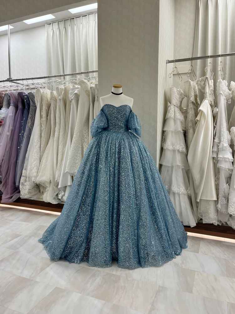 プリンセスのドレス。ボリュームがあり、可愛い