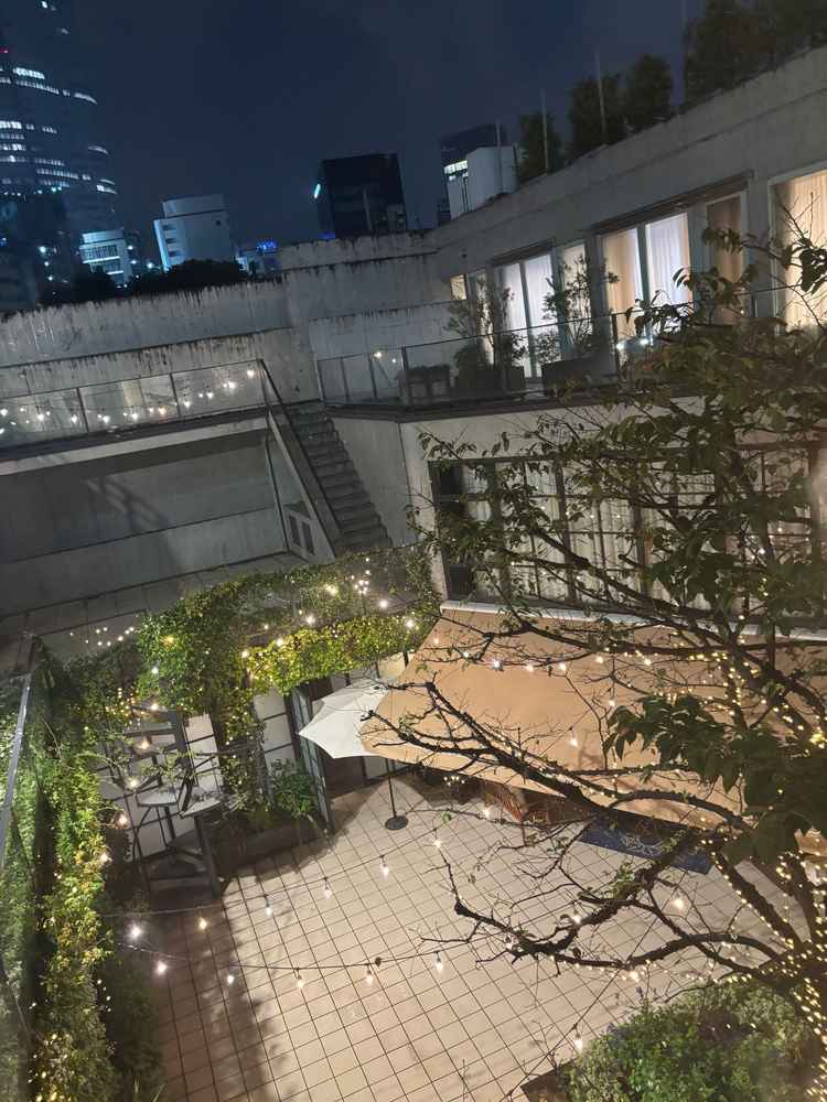 2階から撮ったガーデン