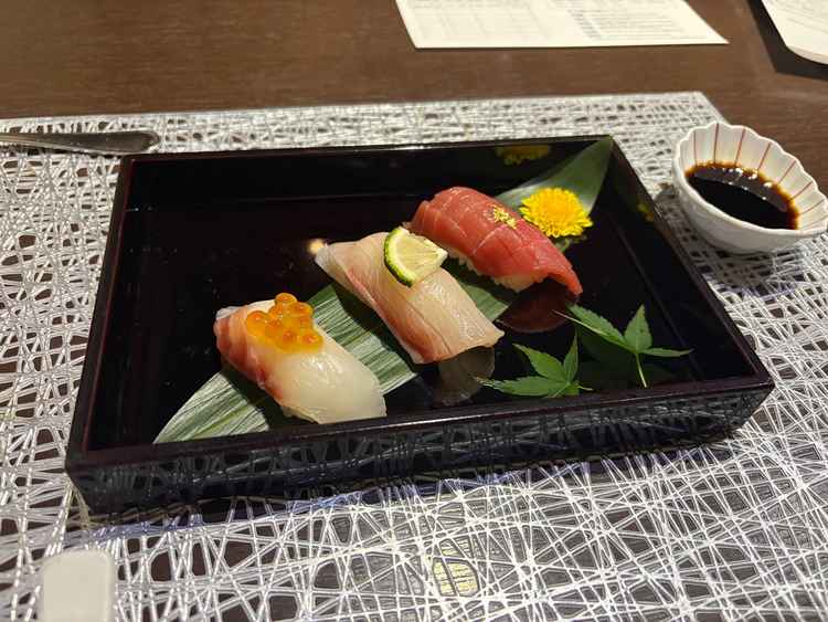 試食の料理