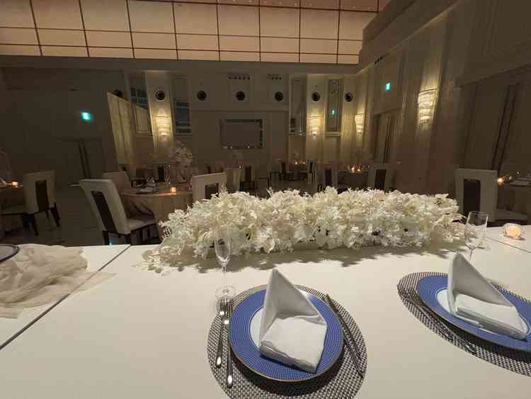 高砂から見たゲストとの距離感も近かったです。だからと言って狭いわけではないのでありがたいです。