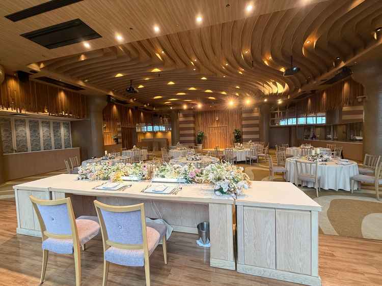 披露宴会場。素敵でした。