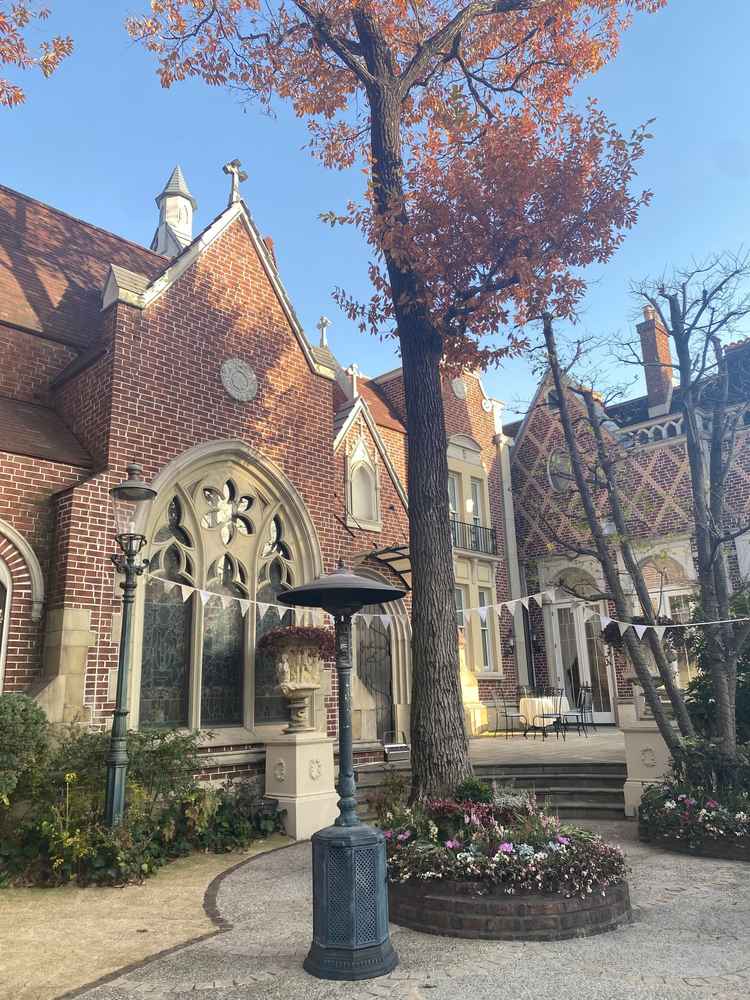 披露宴会場に併設されたプライベートガーデン