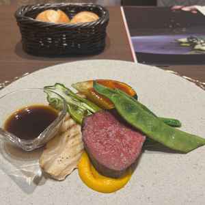 試食の料理
