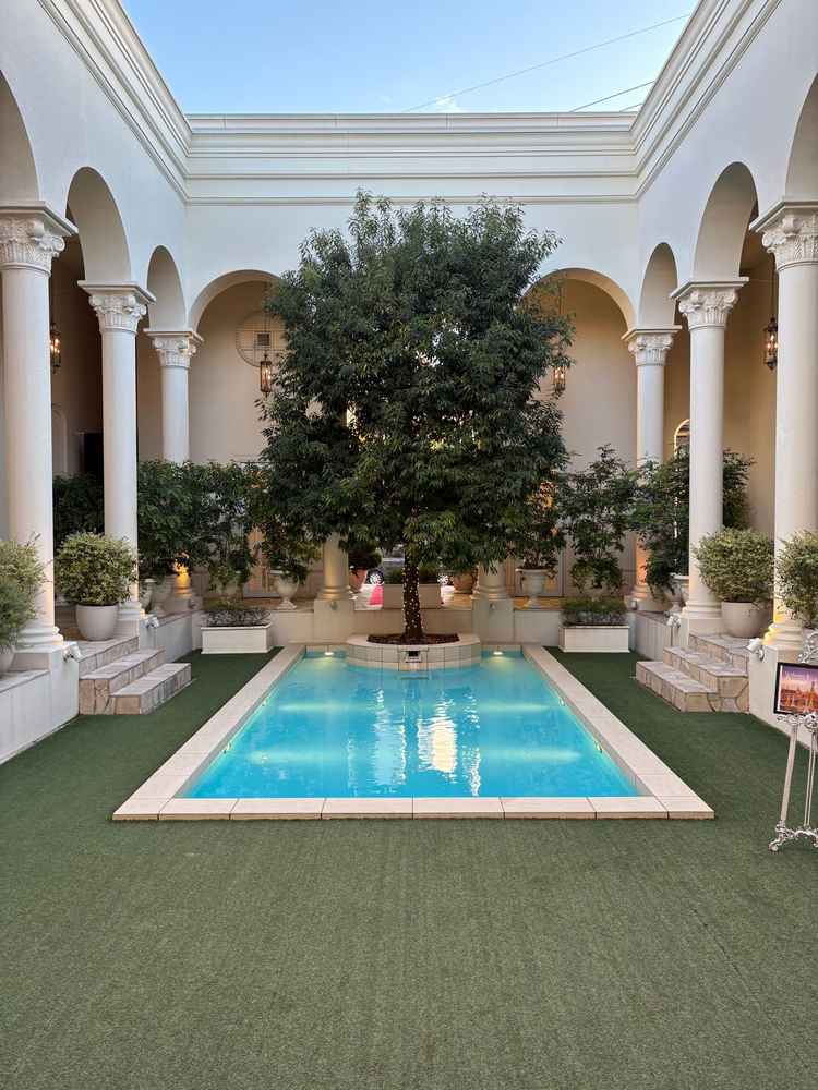 中庭（披露宴会場から）