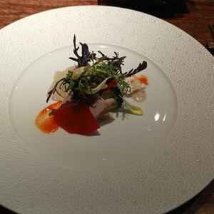 試食の料理。京野菜を使用していて美味しかった。