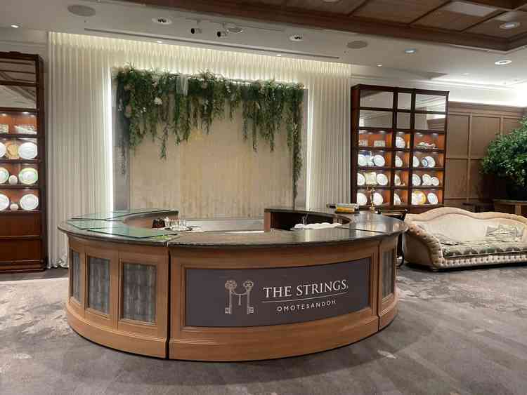 披露宴会場に設置するバーカウンター