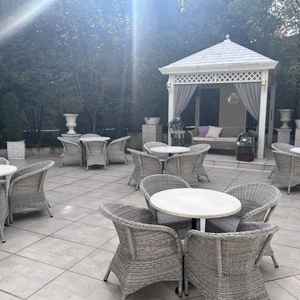 披露宴会場から繋がっているテラス