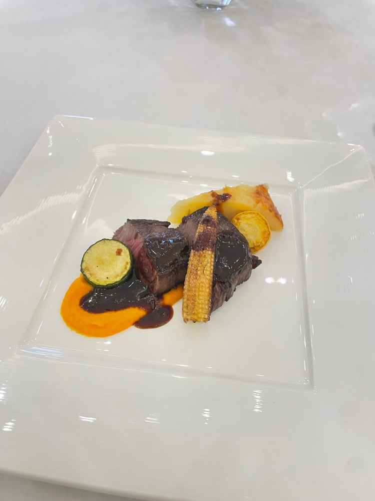 試食でいただいたお肉。柔らかくて美味しかった。