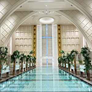 床のダイヤモンドの輝きがとても綺麗でした！床の反射を利用した写真も撮れるそうです。